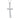 GIOVE MIO Cross Charm in 18Kt White Gold with Natural Diamonds.
