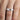 ENGAGEMENT RING SETTING IN 14KT WHITE GOLD WITH ROUND 0.18CT AND BAGUETTE 0.14CT DIAMONDS.
