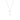 bluqueen NECKLACE IN WHITE SILVER 925