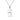 bluqueen CHAIN NECKLACE WITH 925 WHITE SILVER PENDANT