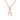 bluqueen NECKLACE IN PINK SILVER 925