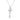 CHAIN NECKLACE WITH KEY OR LOCK CHARM IN 18KT WHITE GOLD, WITH 0.2CT NATURAL DIAMOND.