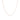 BLUQUEEN NECKLACE IN 18K 750 PINK GOLD-PLATED 925 STERLING SILVER WITH WHITE BEADS, 40-45 CM