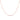 BLUQUEEN NECKLACE IN 18K 750 PINK GOLD-PLATED 925 STERLING SILVER WITH WHITE BEADS, 40-45 CM