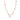 BLUQUEEN CHARM NECKLACE IN 18K 750 PINK GOLD-PLATED 925 STERLING SILVER