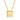 GIOVE MIO Chain with Plate Charm in 925 Silver Plated in 18Kt Yellow Gold.