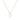 GIOVE MIO CHAIN NECKLACE WITH MOON CHARM IN 18KT ROSE GOLD PLATED 925 SILVER