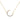 GIOVE MIO CHAIN NECKLACE WITH CRESCENT MOON CHARM IN YELLOW 925 SILVER