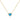 GIOVE MIO Cuore Mio Turquoise Chain in 925 Silver Plated in 18Kt Yellow Gold.