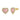 GIOVE MIO Studs Cuore Mio Pink in 925 Silver Plated in 18Kt Yellow Gold.