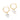 GIOVE MIO EARRINGS IN YELLOW SILVER 925