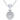 PENDANT IN 14KT WHITE GOLD, WITH 0.15CT NATURAL DIAMOND.