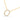 CHAIN NECKLACE WITH PENDANT IN 18KT YELLOW GOLD, WITH CUBIC ZIRCONIA CT.