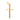 CROSS PENDANT IN 18KT YELLOW GOLD