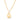GIOVE MIO Chain with Peace and Love Charm in 18Kt Yellow Gold.