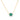 GIOVE MIO Celina Green Chain in 925 Silver Plated in 18Kt Yellow Gold.