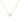 GIOVE MIO ROLO CHAIN NECKLACE WITH BIRTH GEM CHARM IN 10KT YELLOW GOLD, 43 CM LONG, WITH OPAL CT.
