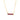 GIOVE MIO CABLE CHAIN NECKLACE WITH BAR CHARM IN 10KT YELLOW GOLD, 43 CM LONG, WITH RUBY CT.