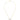 GIOVE MIO CABLE CHAIN NECKLACE WITH BAR CHARM IN 10KT YELLOW GOLD, 43 CM LONG, WITH RUBY CT.