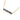 GIOVE MIO CABLE CHAIN NECKLACE WITH BAR CHARM IN 10KT YELLOW GOLD, 43 CM LONG, WITH CT SAPPHIRE.