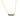 GIOVE MIO CABLE CHAIN NECKLACE WITH BAR CHARM IN 10KT YELLOW GOLD, 43 CM LONG, WITH CT SAPPHIRE.
