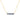 GIOVE MIO CABLE CHAIN NECKLACE WITH BAR CHARM IN 10KT YELLOW GOLD, 43 CM LONG, WITH CT SAPPHIRE.