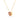 GIOVE MIO CABLE CHAIN NECKLACE WITH HEART CHARM IN 10KT YELLOW GOLD, 43 CM LONG, WITH RUBY CT.
