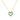 GIOVE MIO CABLE CHAIN NECKLACE WITH 10KT YELLOW GOLD PENDANT, 43 CM LONG, WITH CT EMERALD.