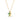 GIOVE MIO CABLE CHAIN NECKLACE WITH CROSS CHARM IN 10KT YELLOW GOLD, 43 CM LONG, WITH CT EMERALD.