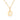 GIOVE MIO Chain with Initial B in 14Kt Yellow Gold.