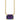 GIOVE MIO CHAIN NECKLACE WITH CHARM IN 14KT YELLOW GOLD, 45 CM LONG, WITH AMETHYST CT.