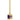 GIOVE MIO CHAIN NECKLACE WITH CHARM IN 14KT YELLOW GOLD, 45 CM LONG, WITH AMETHYST CT.