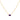 GIOVE MIO Chain with Gem Charm in 14Kt Yellow Gold with Amethyst.