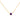 GIOVE MIO CHAIN NECKLACE WITH CHARM IN 14KT YELLOW GOLD, 45 CM LONG, WITH AMETHYST CT.