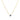 GIOVE MIO CHAIN NECKLACE WITH CHARM IN 14KT YELLOW GOLD, 45 CM LONG, WITH BLUE TOPAZ CT.