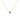 GIOVE MIO Gem Charm Chain in 14Kt Yellow Gold with Sky Blue Topaz.
