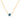 GIOVE MIO CHAIN NECKLACE WITH CHARM IN 14KT YELLOW GOLD, 45 CM LONG, WITH BLUE TOPAZ CT.