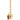 GIOVE MIO CHAIN NECKLACE WITH CHARM IN 14KT YELLOW GOLD, 45 CM LONG, WITH RHODOLITE GARNET CT.