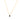 GIOVE MIO CHAIN NECKLACE WITH CHARM IN 14KT YELLOW GOLD, 40 - 45 CM LONG, WITH LONDON BLUE CT BLUE TOPAZ.