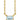 GIOVE MIO CHAIN NECKLACE WITH CHARM IN 14KT YELLOW GOLD, WITH SKY BLUE CT BLUE TOPAZ.