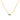 GIOVE MIO Chain with Gem Charm in 14Kt Yellow Gold with Topaz Blue London Blue.