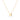 GIOVE MIO CHAIN NECKLACE WITH PLATE CHARM IN 14KT YELLOW GOLD, WITH NATURAL DIAMOND CT.