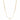 GIOVE MIO CABLE CHAIN NECKLACE WITH CHARM IN 14KT YELLOW GOLD, 44 CM LONG