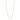 GIOVE MIO CABLE CHAIN NECKLACE WITH CHARM IN 14KT YELLOW GOLD, 44 CM LONG