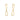 GIOVE MIO 14KT YELLOW GOLD HOOP EARRINGS