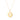 GIOVE MIO CABLE CHAIN NECKLACE WITH COMPASS CHARM IN 14KT YELLOW GOLD, 45 CM LONG