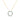GIOVE MIO CABLE CHAIN NECKLACE WITH GOOD KARMA CHARM IN 14KT YELLOW GOLD, 45 CM LONG, WITH AQUAMARINE CT.