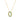 GIOVE MIO CABLE CHAIN NECKLACE WITH GOOD KARMA CHARM IN 14KT YELLOW GOLD, 45 CM LONG, WITH CT EMERALD. AND WHITE TOPAZ CT.