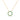 GIOVE MIO CABLE CHAIN NECKLACE WITH GOOD KARMA CHARM IN 14KT YELLOW GOLD, 45 CM LONG, WITH CT EMERALD. AND WHITE TOPAZ CT.