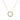 GIOVE MIO CABLE CHAIN NECKLACE WITH GOOD KARMA CHARM IN 14KT YELLOW GOLD, 45 CM LONG, WITH PERIDOT CT. AND WHITE TOPAZ CT.